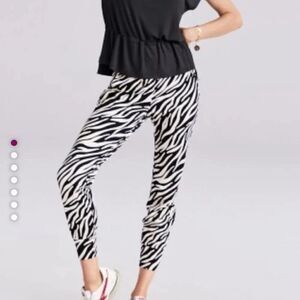 Cabi ATC Zebra Jogger Pants FLAWS